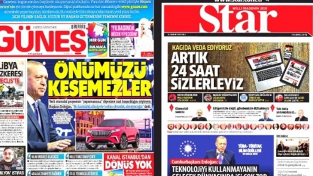 Güneş ve Star gazeteleri yazılı baskılarını sonlandırdı: İşte son manşetleri