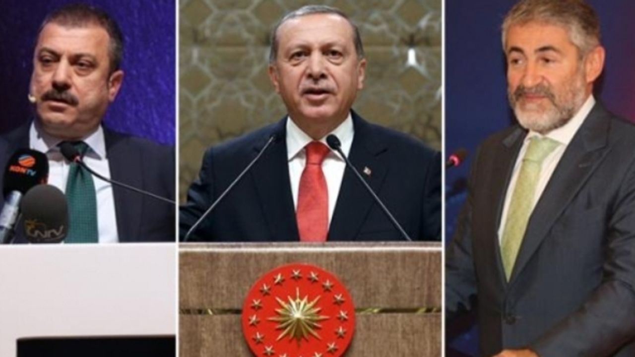 Sarayda 'ekonomi' buluşması: Erdoğan,  Nebati ve Kavcıoğlu bir araya geldi