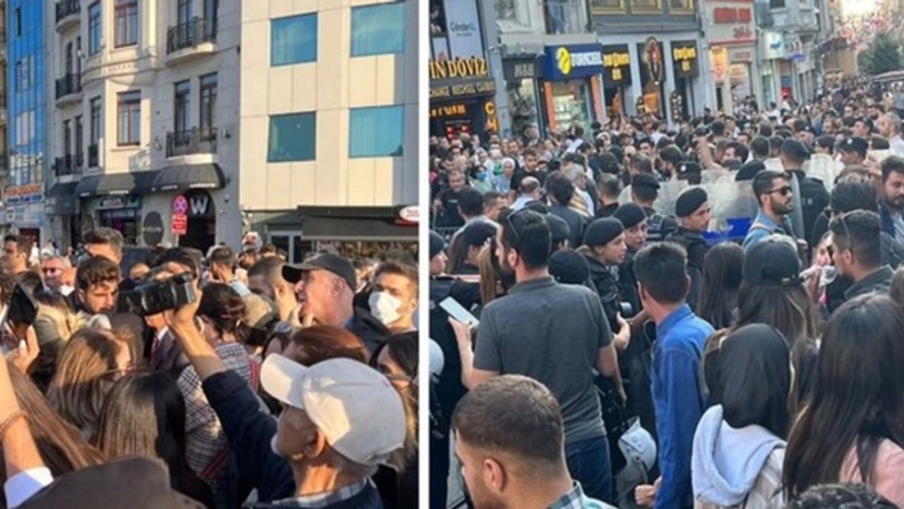 Taksim'de Mehsa Amini için yapılacak yürüyüşe polis müdahalesi: Gözaltılar var 