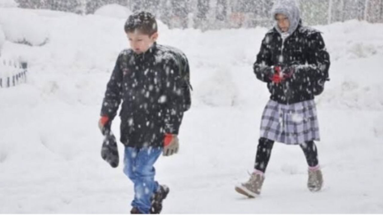 Van’da yoğun kar yağışı! Okullara ara verildi