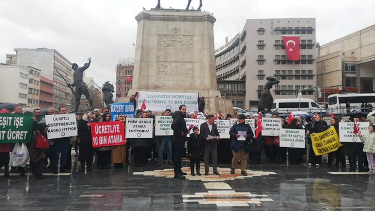 Ücretli öğretmenler kadro talebiyle Ankara’da eylem yaptı: Bu mağduriyet artık son bulmalı