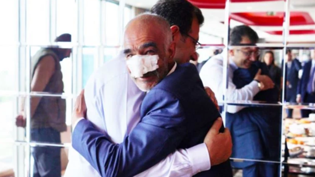 Ekrem İmamoğlu, Erzurum'daki taşlı saldırıda yaralanan yurttaşlarla buluştu!