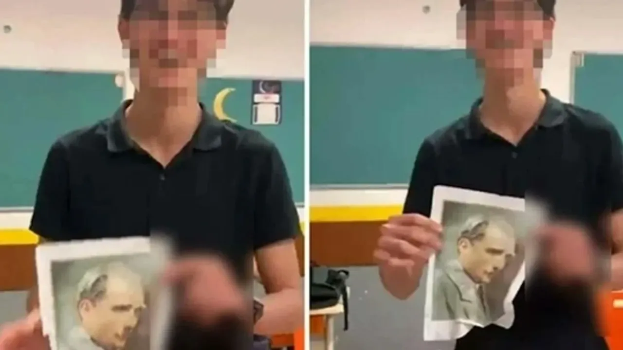 Atatürk’ün fotoğrafı ile video çeken 17 yaşındaki lise öğrencisi tutuklandı