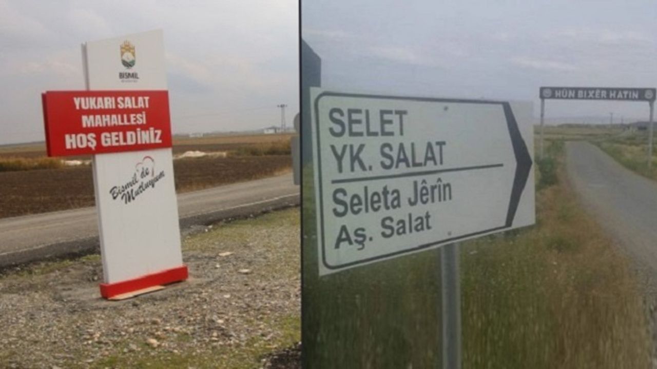 Diyarbakır’da Kürtçe tabela kaldırılıp yerine Türkçe tabela asıldı