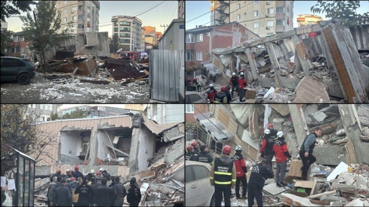 Gebze'de yıkılan binada 2 kişinin cenazesine ulaşıldı