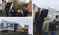 Diyarbakır’da yolcu otobüsü şarampole devrildi!