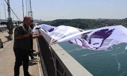 DEM Partili vekiller, Boğaziçi Köprüsü'ne pankart astı: 'Kayyum defol'