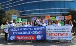 Mardin'de sağlıkçılardan yemek boykotu