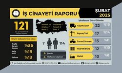 Şubat ayında 121 işçi hayatını kaybetti