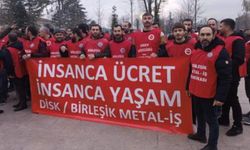 Metal işçisi direniyor