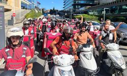 Yemeksepeti kuryeleri sefalet zammına karşı iş bıraktı