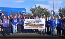 Temel Conta işçilerine 8 Mart ziyareti: 'Grev, hak alınana kadar sürecek'