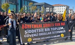 Diyarbakır’da öğretmenler İstanbul’da öldürülen öğretmen için iş bıraktı