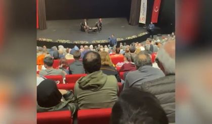 AKP’li başkan eleştiren kadına bağırdı! Mete Yarar salonu terketti