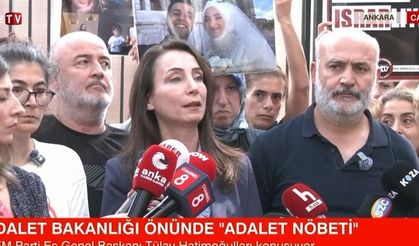 Hatimoğulları’ndan Adalet Bakanlığı önünde nöbet tutan ailelere destek