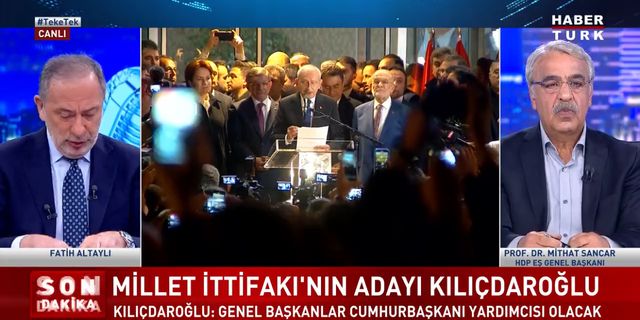 Mithat Sancar’dan Kılıçdaroğlu’nun adaylığına ilişkin ilk değerlendirme: Görüşmeye bekliyoruz