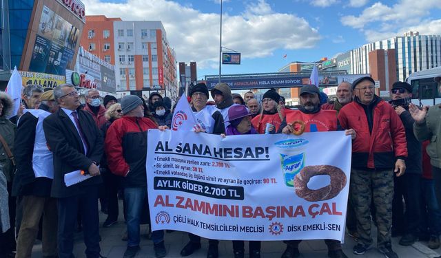 Çiğli’deki emeklilerden yapılan zamma tepki: 15,75’lik zammı kabul etmeyeceğiz