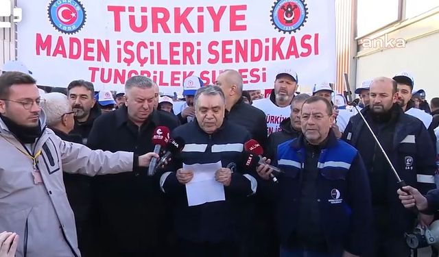 Özelleştirmeye karşı direnen Çayırhan madencileri tekrar Ankara yollarında ki