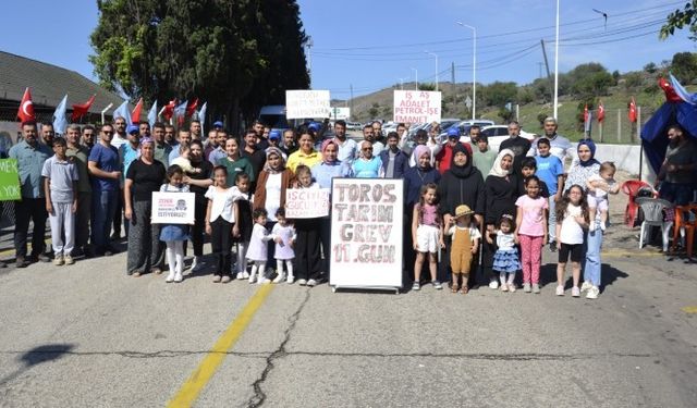 Toros Tarım işçilerinin grevi 11'nci gününde