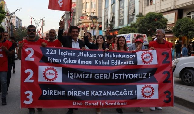 223 işçinin direnişi aralıksız devam ediyor