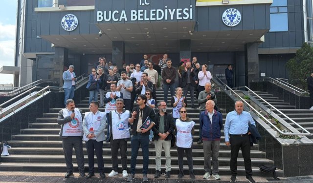 Buca Belediyesi’nde iş bırakma eylemi: Emekçiler sözleşmenin uygulanmasını istiyor