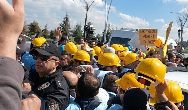 Bakanlık önündeki eylemde gözaltına alınan 110 madenci serbest bırakıldı