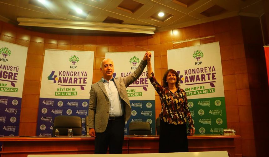 HDP’nin yeni Eşbaşkanları Sultan Özcan ve Cahit Kırkazak oldu: HDP ruhu devam edecek