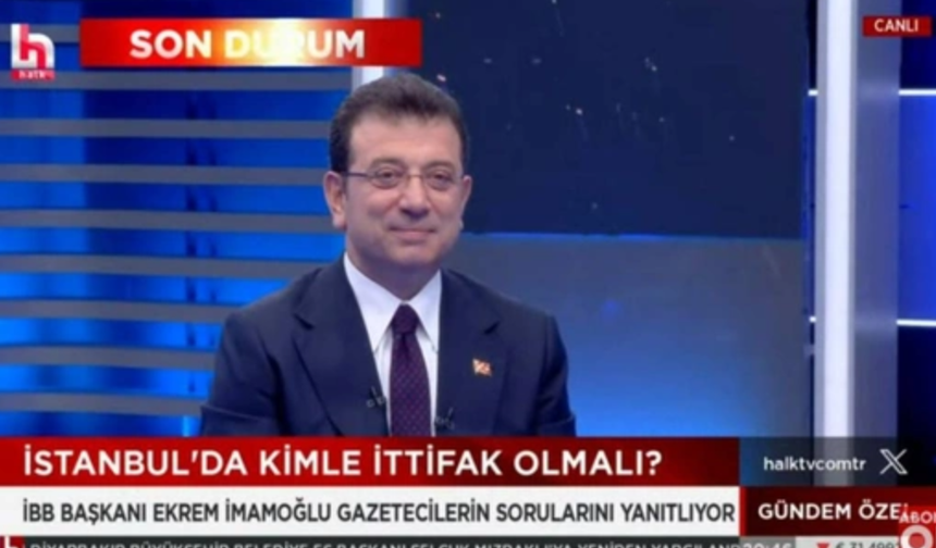 İmamoğlu: Akşener ile işbirliğinin olabileceğini düşünüyorum