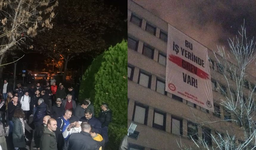 Kadıköy Belediyesinde grev pankartı asıldı, belediye ‘Anlaşma sağlandı’ diye mesaj attı