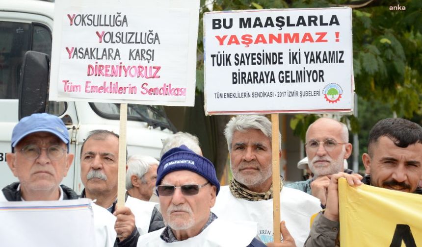 İzmir'de işçi ve emeklilerden hükümete tepki: "İnsanca bir yaşam istiyoruz"