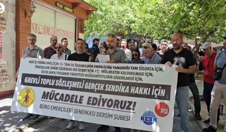 BES Dersim Şubesi: 'En düşük memur maaşı yoksulluk sınırı üzerine çıkarılsın'