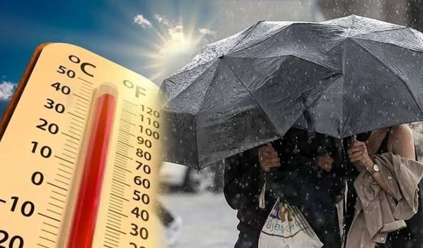 Meteoroloji'den sağanak ve sıcaklık uyarısı
