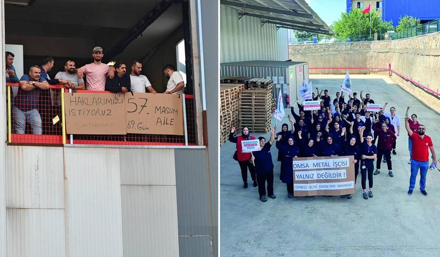 Birleşik Metal-İş’te örgütlenmelerinin ardından işlerine son verilen OMSA Metal işçileri, fabrikayı işgal etti