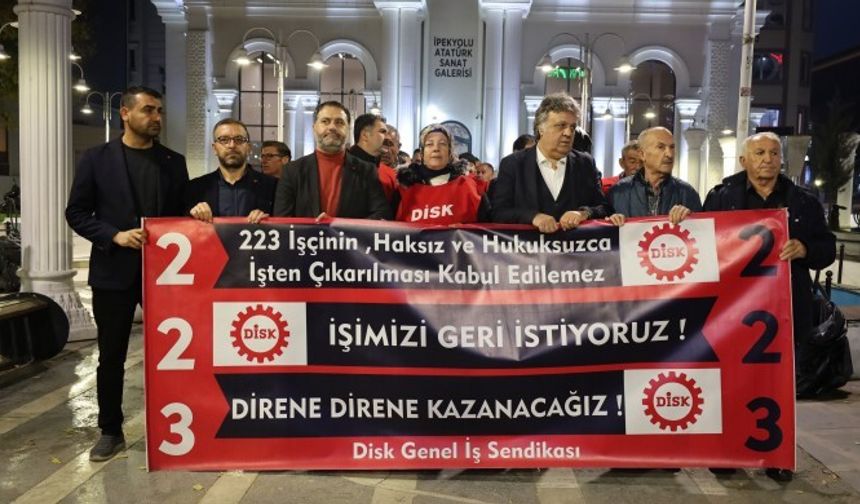 223 işçinin direnişi 106'ncı gününde