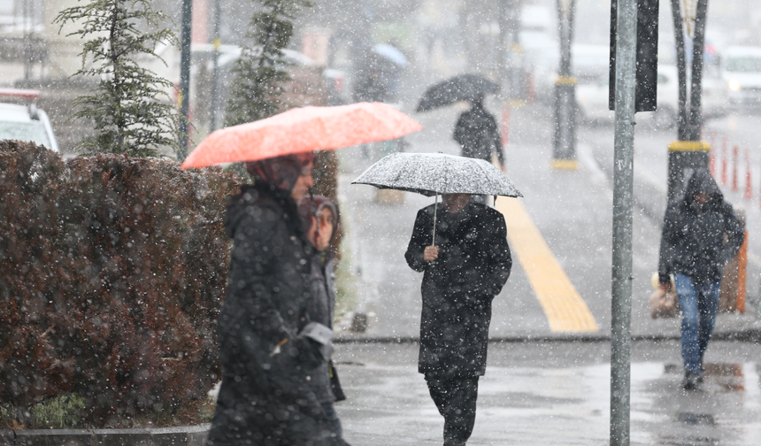 Meteoroloji' den kuvvetli yağış ve kar uyarısı