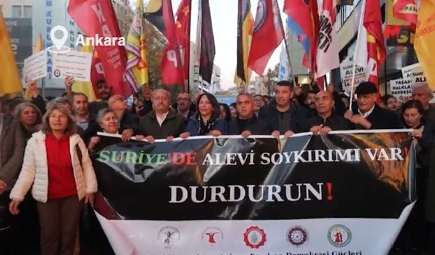 Suriye’deki Alevi katliamı protesto edildi