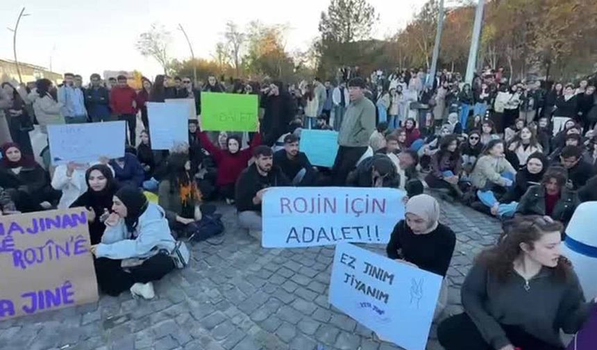 Van'da öğrencilerin 'Rojin için adalet' eylemine polis müdahale etti