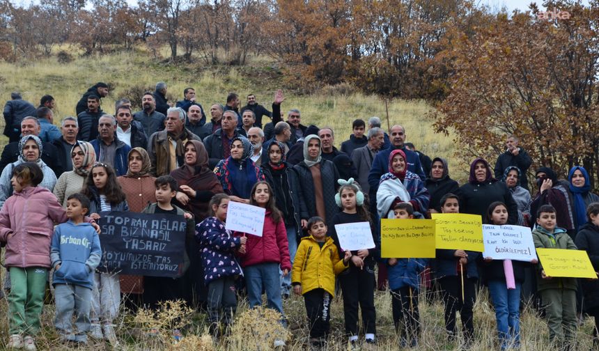 Bingöl’de taş ocağı isyanı: “Göz diktiğiniz şey bizim aşımız, ekmeğimiz, hayatımızdır”