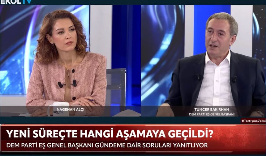 Tuncer Bakırhan: “Son aşamaya geldik, silahsız sürecin altyapısı için yasa çıkarılmalı”