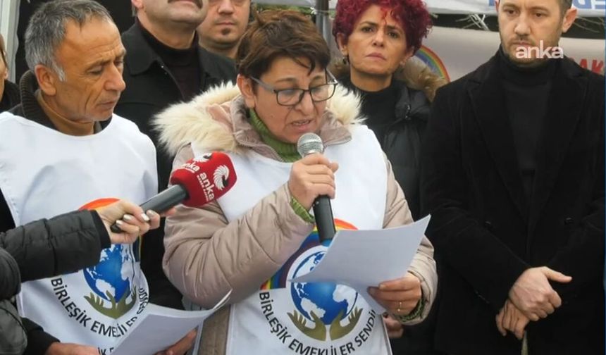 Birleşik Emekliler Sendikasından zamlara karşı süresiz oturma eylemi