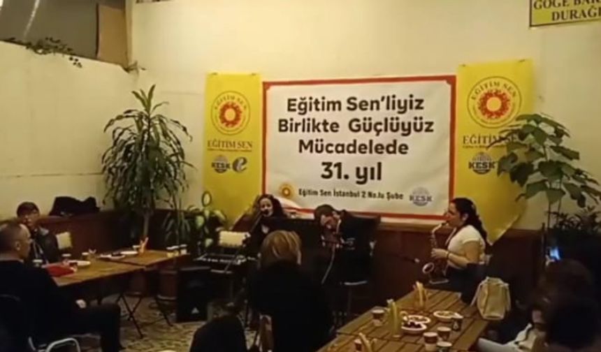Dilşad Göktepe Eğitim Sen'in kuruluş yıldönümü etkinliğinde konuştu: Baskılara soruşturmalara rağmen yılmadık