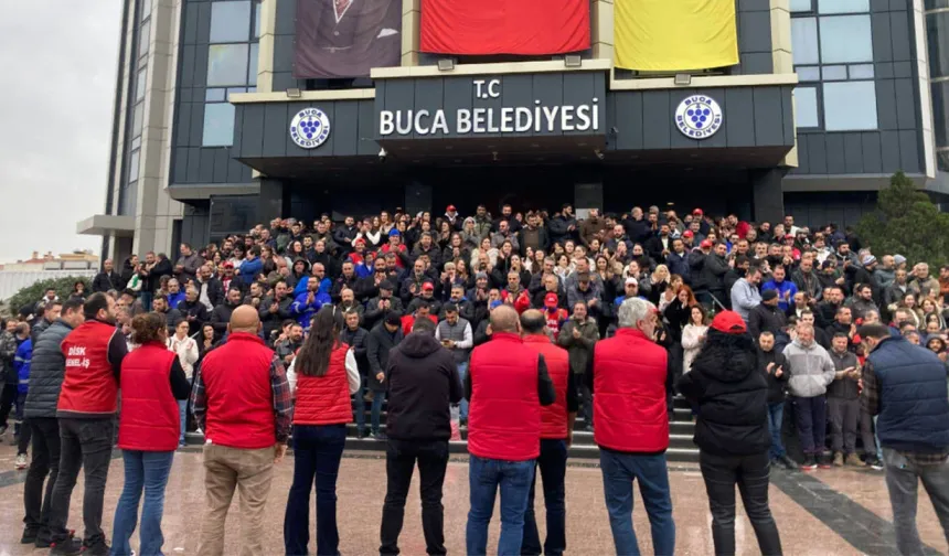 Buca Belediyesinde işçilerin eylemi zaferle sona erdi