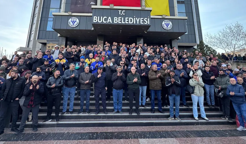 Buca Belediyesi işçiler iş bıraktı