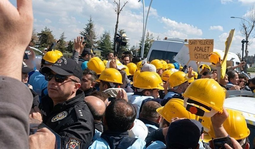 Bakanlık önündeki eylemde gözaltına alınan 110 madenci serbest bırakıldı