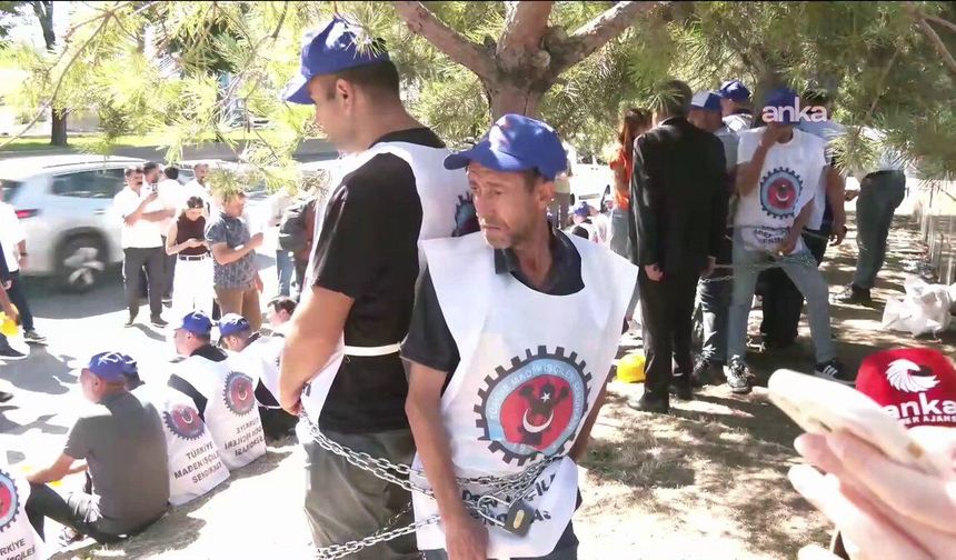 Doruk Madencilik işçilerinin eylemine gözaltı