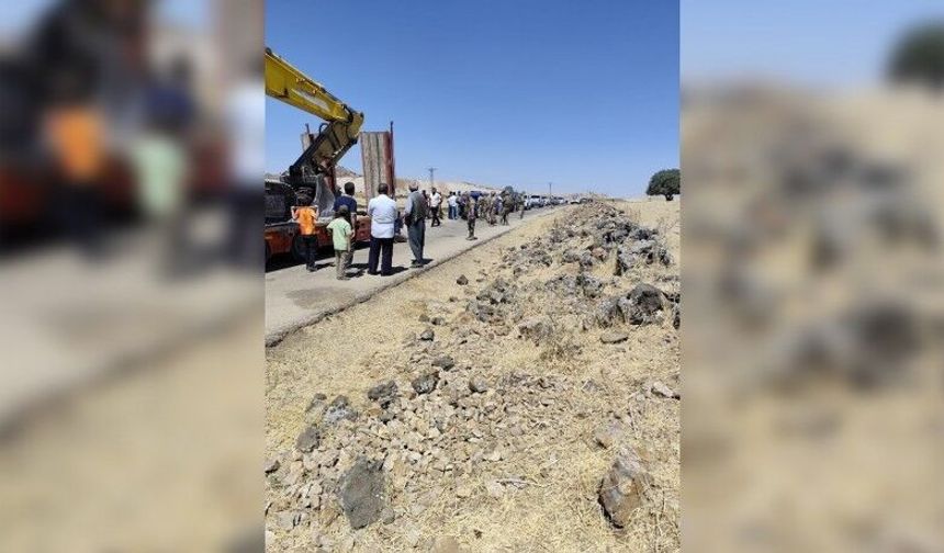 Mazıdağı’nda GES çalışmasına köylülerden tepki: İş makineleri durduruldu