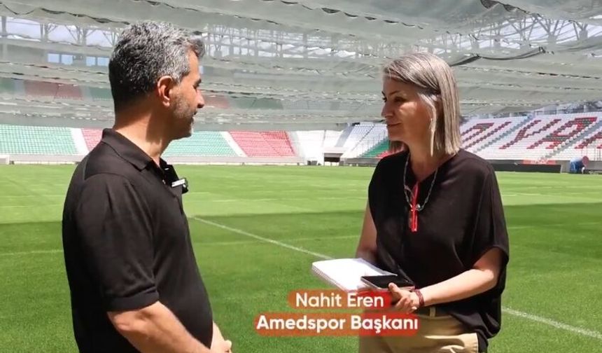 Amedspor Başkanı Nahit Eren: Erzurumspor'u en iyi şekilde ağırlayacağız. Amed'in misafirperverlik kültürünü en iyi şekilde yansıtacağız.